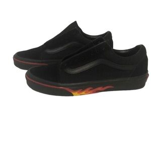 Vans Old School Black Flame Wall Men’s Size 8/Women’s Size 9.5